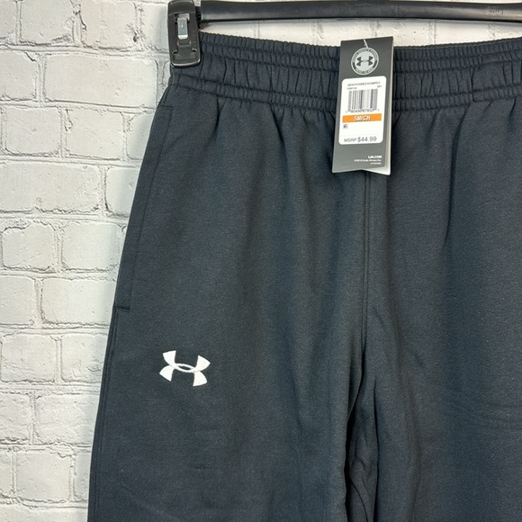 Under Armour Black Fleece Loose Sweatpants Men’s Size Small - Picture 5 of 7